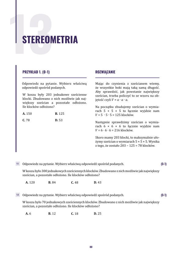Podgląd strony z działu Stereometria