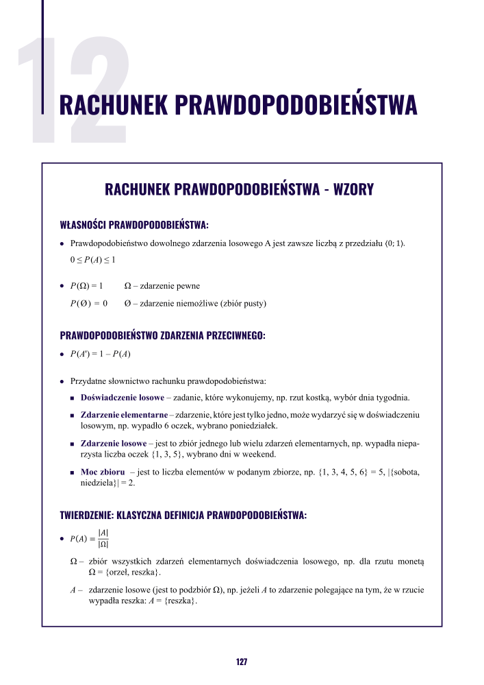 Podgląd działu o prawdopodobieństwie