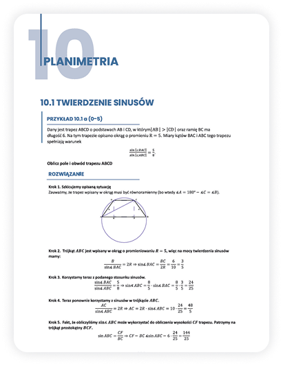 Strona z działem Planimetria