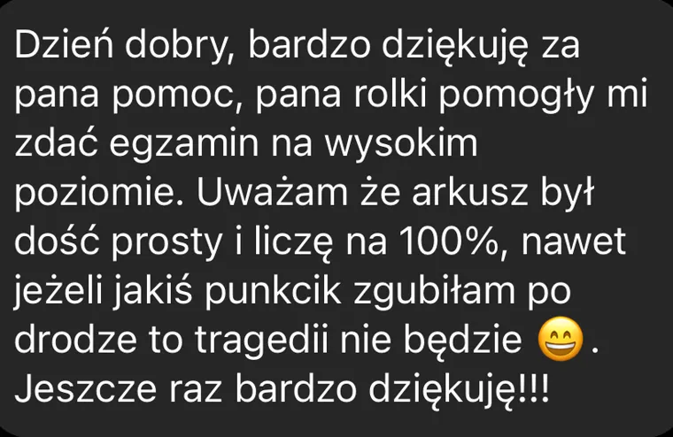 Opinia ucznia o przygotowaniu do egzaminu